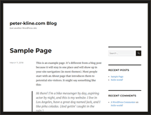 Tablet Screenshot of peter-kline.com